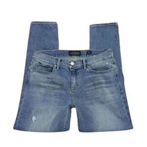 Lucky brand mid-Rise brooke crop distressed jeans NWT